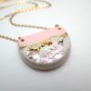 il_fullxfull.7581633284_225y Handmade Concrete Pendant Necklace: Pink Abalone & Rose Gold