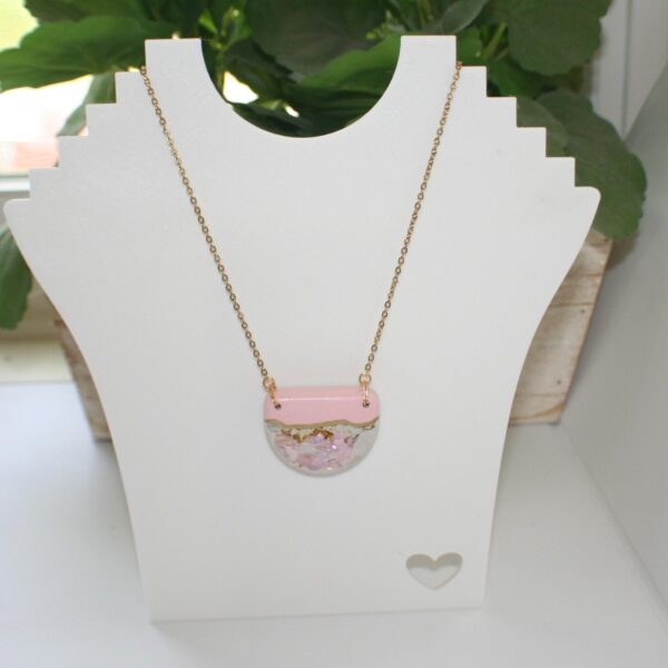 il_fullxfull.7581633396_r67u Handmade Concrete Pendant Necklace: Pink Abalone & Rose Gold
