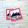 il_fullxfull.7581633836_rp84-1 Chicago Protest Sticker: Troops Off Our Blocks - Vinyl Activist Decal
