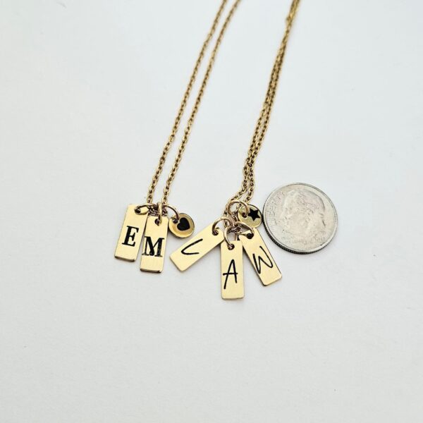 il_fullxfull.7581633844_i24m Minimalist Initial Necklace – Custom Heart Accent Pendant | 18K Gold Plated Stainless Steel