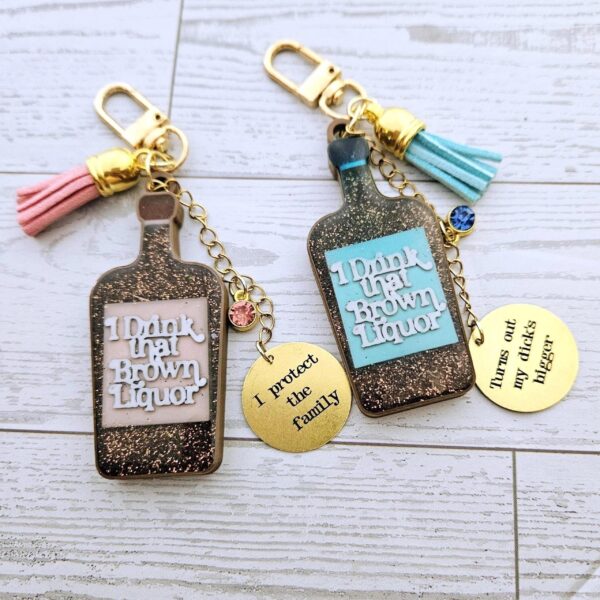 il_fullxfull.7581634438_92o9-1 Personalized Brown Liquor Bag Charm – Funny 3D Printed Keychain Gift