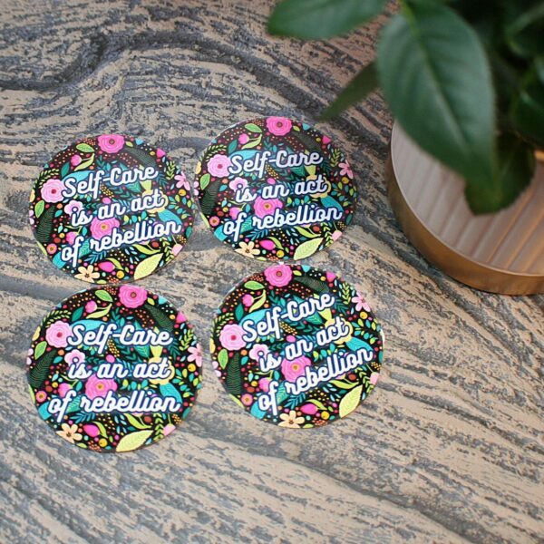 il_fullxfull.7581637620_nusx Self Care Is Rebellion Sticker - Floral Affirmation Decal