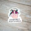 il_fullxfull.7581638740_orez Floral Middle Finger Sticker - Defiant Sassy Vinyl Decal