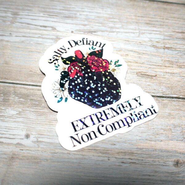 il_fullxfull.7581639476_o3dl Floral Middle Finger Sticker - Defiant Sassy Vinyl Decal