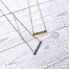 Fuck the Patriarchy Bar Necklace: Feminist Stainless Steel or Gold-Plated Jewelry