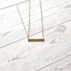 Fuck the Patriarchy Bar Necklace: Feminist Stainless Steel or Gold-Plated Jewelry
