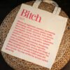 il_fullxfull.7581641628_a1sf Feminist Bitch Tote Bag, Women's Rights Activism Canvas Bag, Hot Pink Print