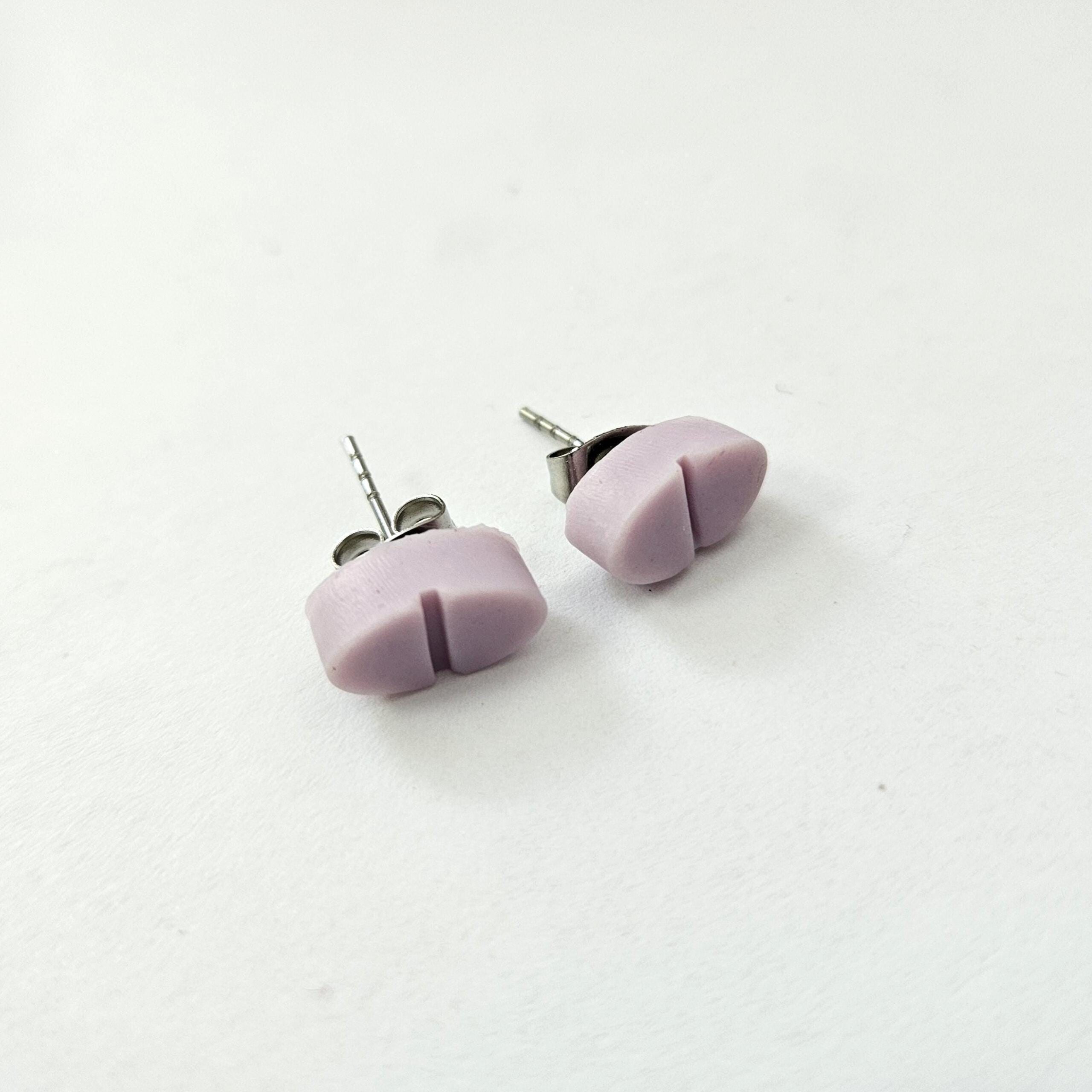 Polymer Clay Pill Earrings: Mental Health Studs, Quirky Gift Set - Image 3