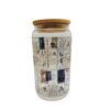 Tarot Card Beer Can Glass: Major Arcana Design, Bamboo Lid (16oz)