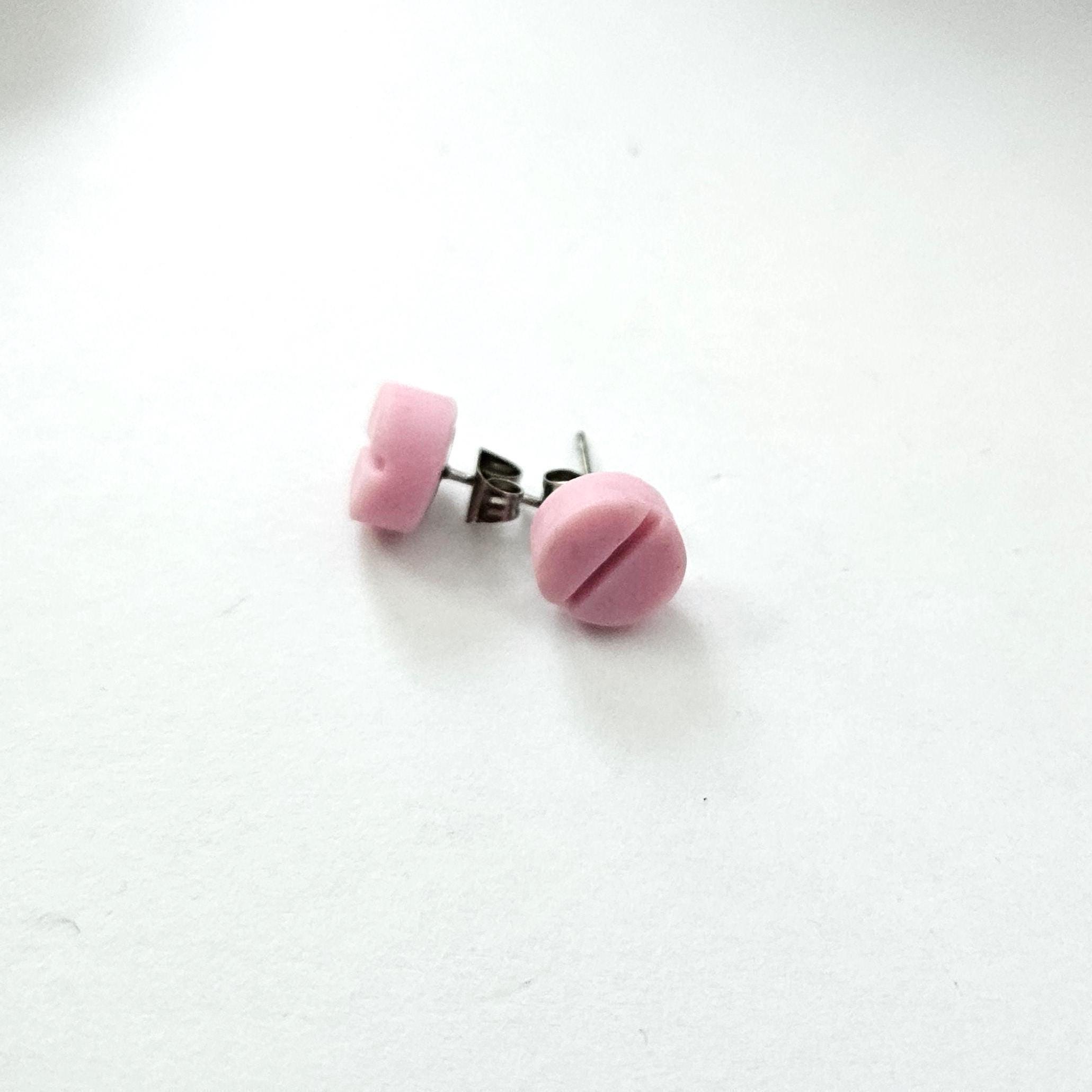 Polymer Clay Pill Earrings: Mental Health Studs, Quirky Gift Set - Image 7