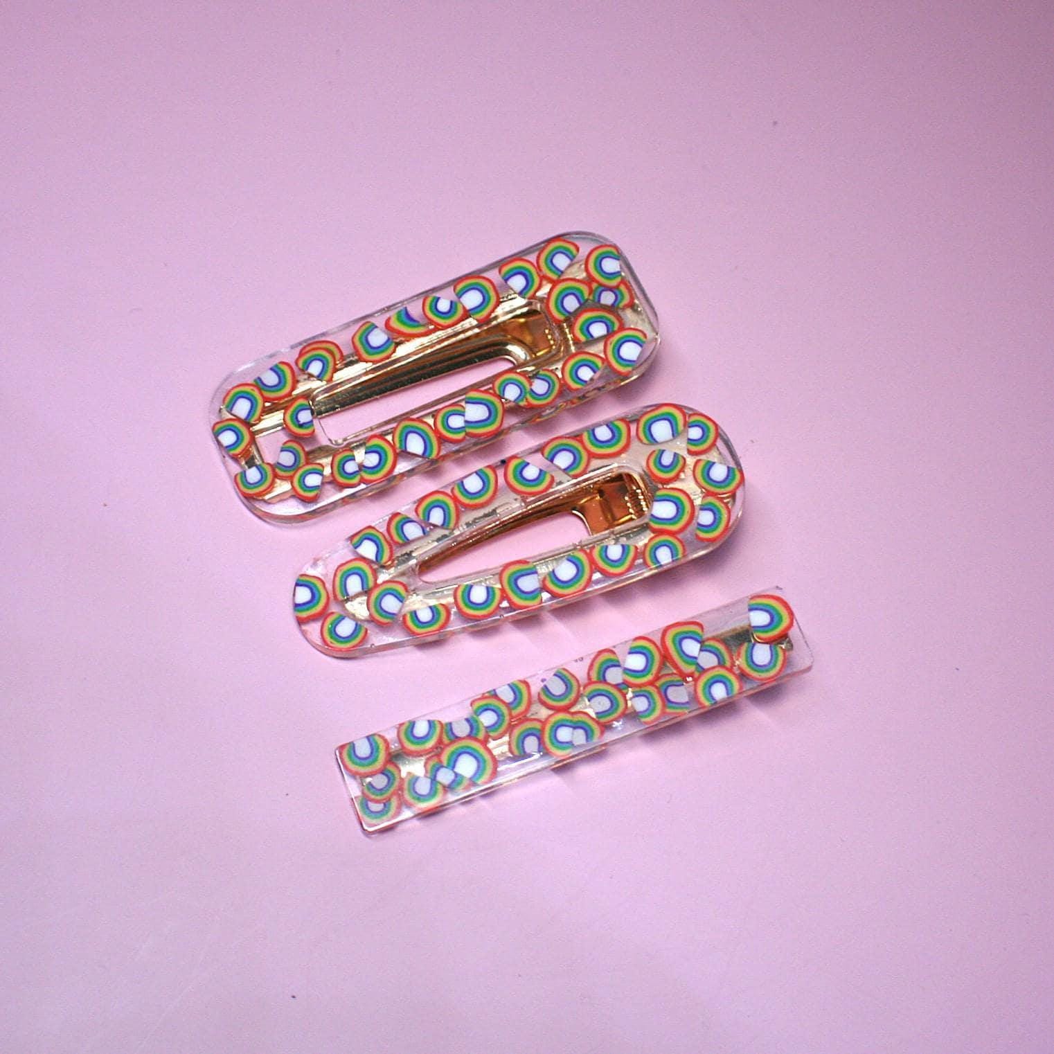 Rainbow Alligator Hair Clips - Image 4