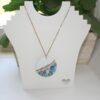 il_fullxfull.7581649468_jvyl Handmade Concrete Pendant with Blue Stones & Rose Gold Accents – 1.75" Round Statement Necklace