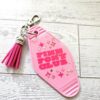 il_fullxfull.7581649590_49zg-1 Pink Pony Club Motel Keychain — Pastel Pink Rhinestone Tassel Bag Charm