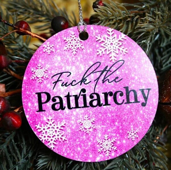 Tay-Inspired Ornament Set – Fuck the Patriarchy, Lover House, and Saint Swift Ornaments