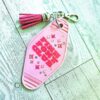 il_fullxfull.7581650078_bowx-1 Pink Pony Club Motel Keychain — Pastel Pink Rhinestone Tassel Bag Charm