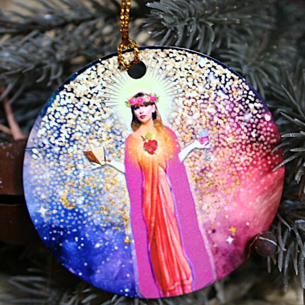 il_fullxfull.7581650830_3pwx Saint Swift Christmas Ornament: Taylor Holiday Decor
