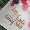 il_fullxfull.7581650858_habj Floral Resin Tray: Pink, White & Rose Gold - Decorative Centerpiece
