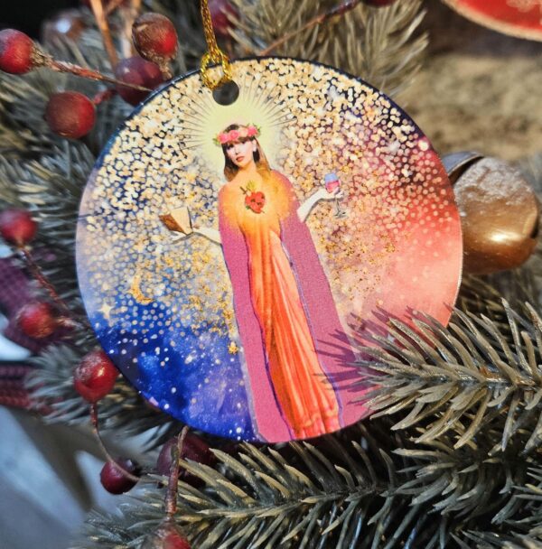 il_fullxfull.7581650868_hbqz-1 Saint Swift Christmas Ornament: Taylor Holiday Decor