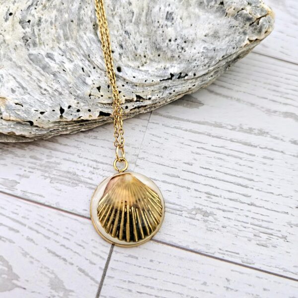 il_fullxfull.7581652572_hj56-1 Real Scallop Shell Necklace – 18K Gold Plated Coastal Pendant, Beach Jewelry