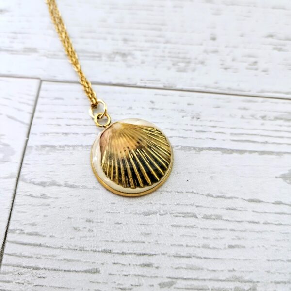 il_fullxfull.7581652916_m0by-2 Real Scallop Shell Necklace – 18K Gold Plated Coastal Pendant, Beach Jewelry