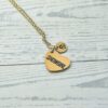 il_fullxfull.7581653810_6csc Gold Showgirl Heart Necklace: Engraved Stainless Steel Pendant, Charm Accent