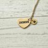 il_fullxfull.7581653888_2j44 Gold Showgirl Heart Necklace: Engraved Stainless Steel Pendant, Charm Accent