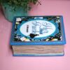 Handmade Resin Book Box: "Her Final Fuck... A Memoir" - Blue Floral Keepsake Storage 7 Some books hold stories—this one holds secrets. 💙✨ Introducing the handmade resin book box in a striking bright blue hue, designed for book lovers who appreciate a little edge with their elegance. Crafted with tinted epoxy resin, this durable and stylish storage box blends effortlessly into your bookshelf, making it the perfect spot to stash your small treasures. ✨ Features: 📖 Expertly crafted from high-quality epoxy resin – glossy, sturdy, and built to last. The boxes can stand a drop but will (7)