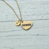 il_fullxfull.7581654554_ac1k Gold Showgirl Heart Necklace: Engraved Stainless Steel Pendant, Charm Accent