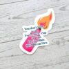 il_fullxfull.7581655292_3vts Molotov Cocktail Vinyl Sticker – Feminist Rebel Gift