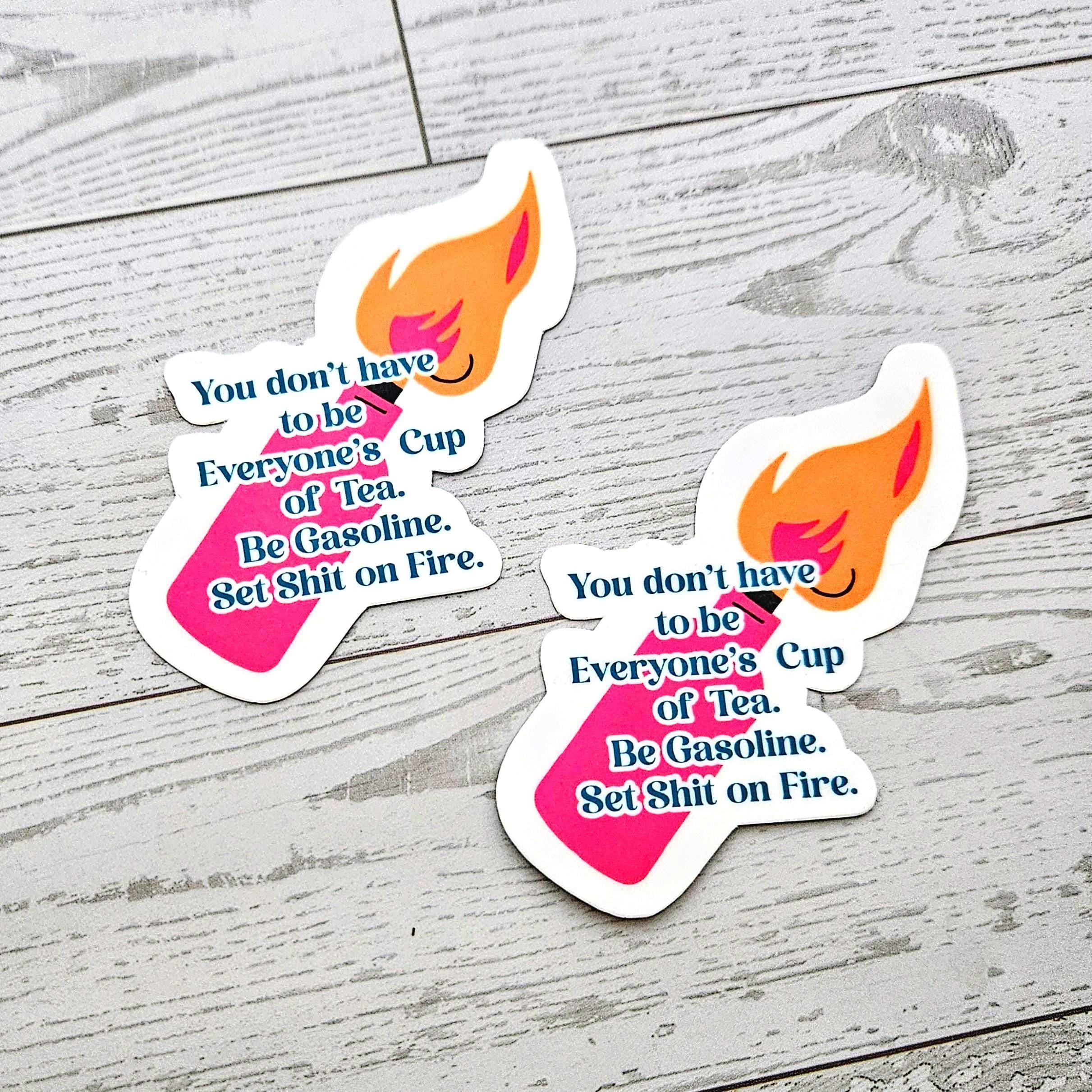 Molotov Cocktail Vinyl Sticker – Feminist Rebel Gift - Image 4