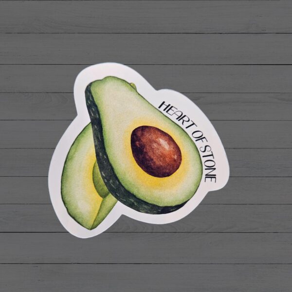 il_fullxfull.7581656614_d4l8 Holographic Avocado Sticker - Heart of Stone Sticker - Los Campesinos Inspired