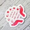 il_fullxfull.7581656644_5k7w-2 God is a Woman and She's Tired – Feminist Celestial Vinyl Sticker (Matte or Holo Dot)