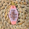 Bejeweled Motel Keychain: Retro Pink Glitter Keychain