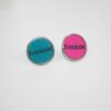 il_fullxfull.7581657694_3e4i Hot Pink Feminist Steel Lapel Pin: Statement Backpack Accessory