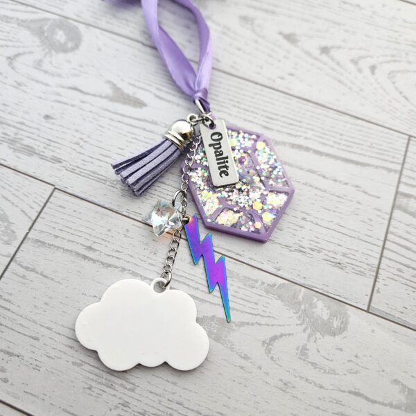 il_fullxfull.7581659994_czu5-1 Opalite Inspired Ornament — Custom Engraved • Glow in the Dark • Glitter Resin Gem • Holiday Tree Ornament