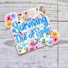 Surviving Out of Spite Sticker – Funny Square Floral Vinyl Sticker