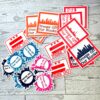 Baltimore Skyline Protest Sticker: Troops Off Our Blocks Vinyl Decal