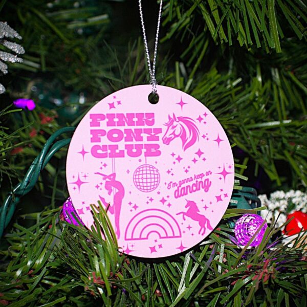 Chappell Inspired Christmas Ornament Set: Pink Pony Club, Midwest Princess, Good Luck Babe 5 Chappell Inspired Christmas Ornament Set: Pink Pony Club, Midwest Princess, Good Luck Babe