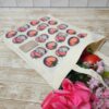 Tomato Tote Bag: Hand-Colored Canvas Grocery Bag with Leatherette Patch