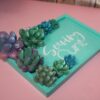 Trinket Dish with Succulent Accents - Handmade Serving Cunt Vanity Tray - Quirky Feminist Decor