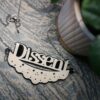 Silver RBG Dissent Collar Necklace - Feminist Statement Jewelry
