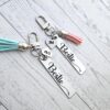 il_fullxfull.7581666198_3gpu-1 Personalized Bestie Keychain • Stainless Steel Engraved Tag with Initial Heart & Tassel
