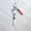 il_fullxfull.7581666342_3027-1 Personalized Bestie Keychain • Stainless Steel Engraved Tag with Initial Heart & Tassel