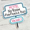 il_fullxfull.7581667614_3n2k No Room for Fragile Egos Sticker: Retro Motel Sign, Feminist Vinyl Decal
