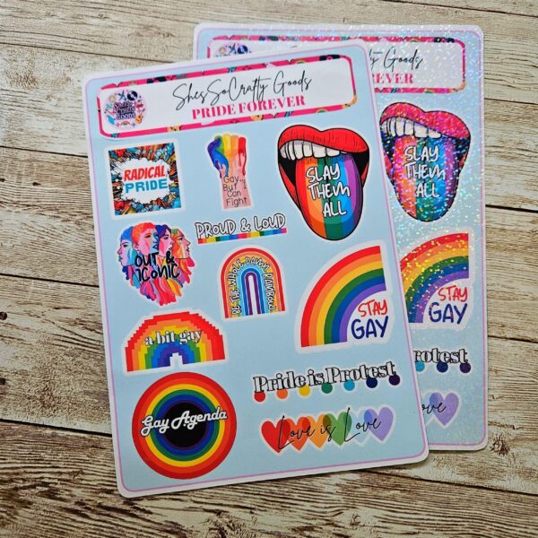 il_fullxfull.7581667646_ncfj-2 Pride Sticker Sheet | 11-Pack LGBTQ Gay Pride Decals for Activists