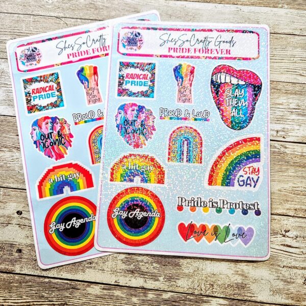 il_fullxfull.7581667834_isaz-2 Pride Sticker Sheet | 11-Pack LGBTQ Gay Pride Decals for Activists