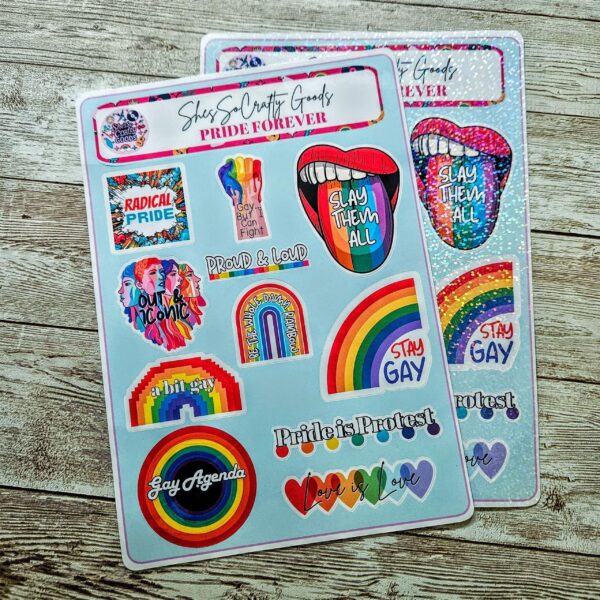 il_fullxfull.7581668606_fc0y-2 Pride Sticker Sheet | 11-Pack LGBTQ Gay Pride Decals for Activists