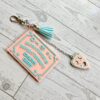Talking Board Bag Charm – Divination-Inspired 3D Printed Keychain with Planchette
