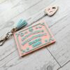Talking Board Bag Charm – Divination-Inspired 3D Printed Keychain with Planchette