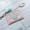 Talking Board Bag Charm – Divination-Inspired 3D Printed Keychain with Planchette